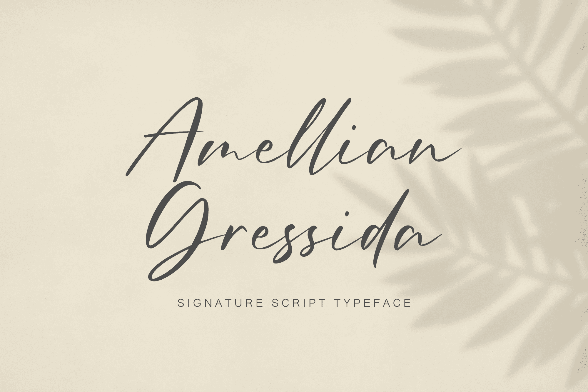 Amellian Gressida - Signature Font product preview image by SibelumPagi
