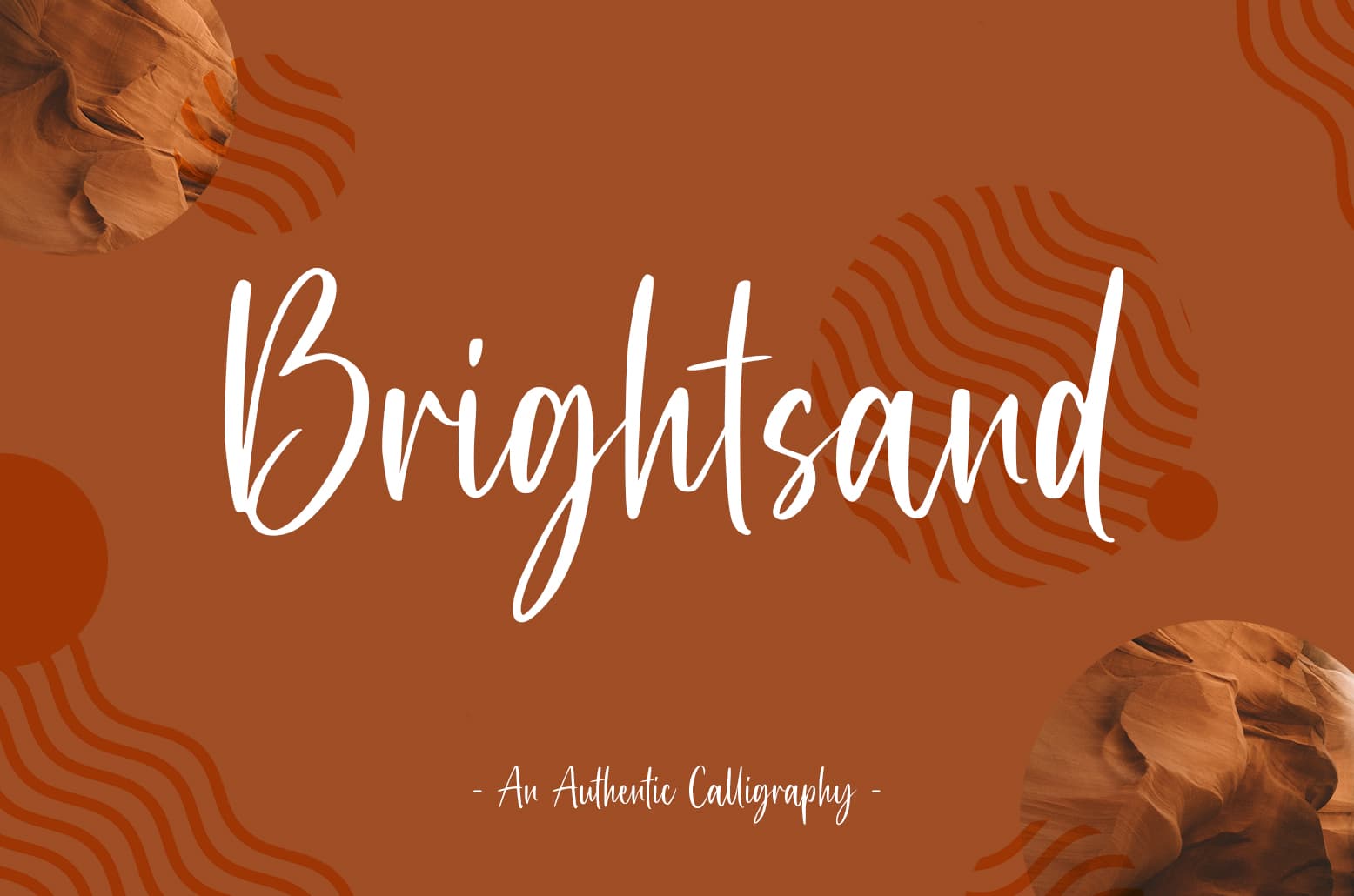 Brightsand - Calligraphy Font product preview image by Sibelumpagi