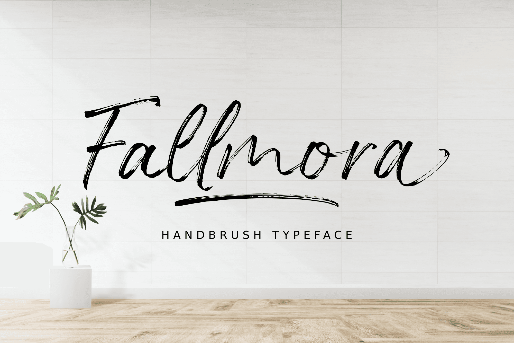Fallmora - Handbrush Font product preview image by Sibelumpagi