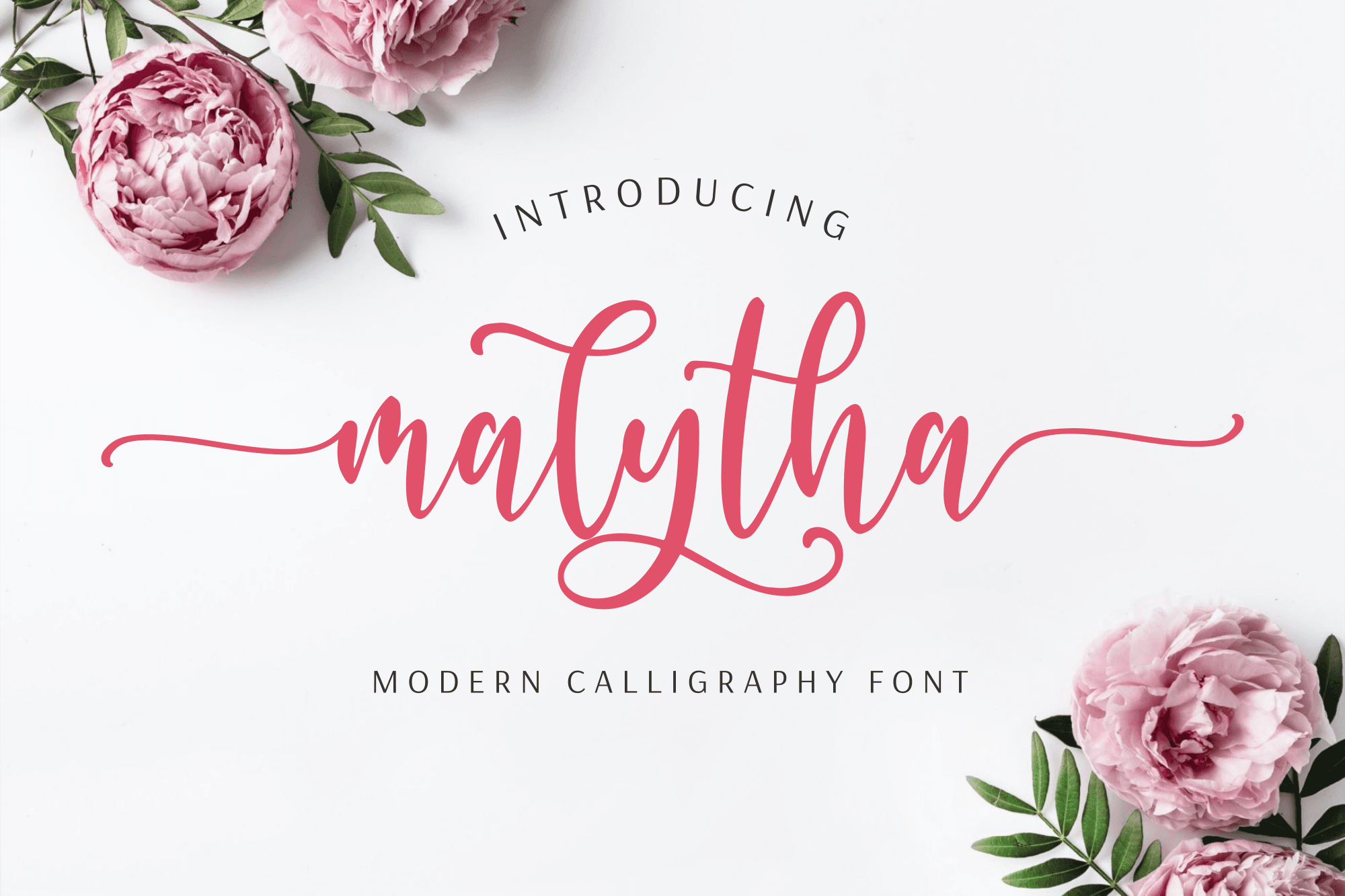 Malytha - Modern Calligraphy Font product preview image by SibelumPagi