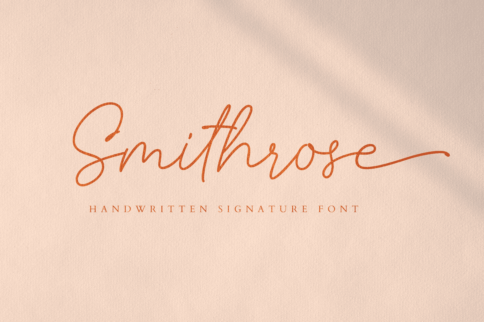 Smithrose - Signature Font product preview image by SibelumPagi