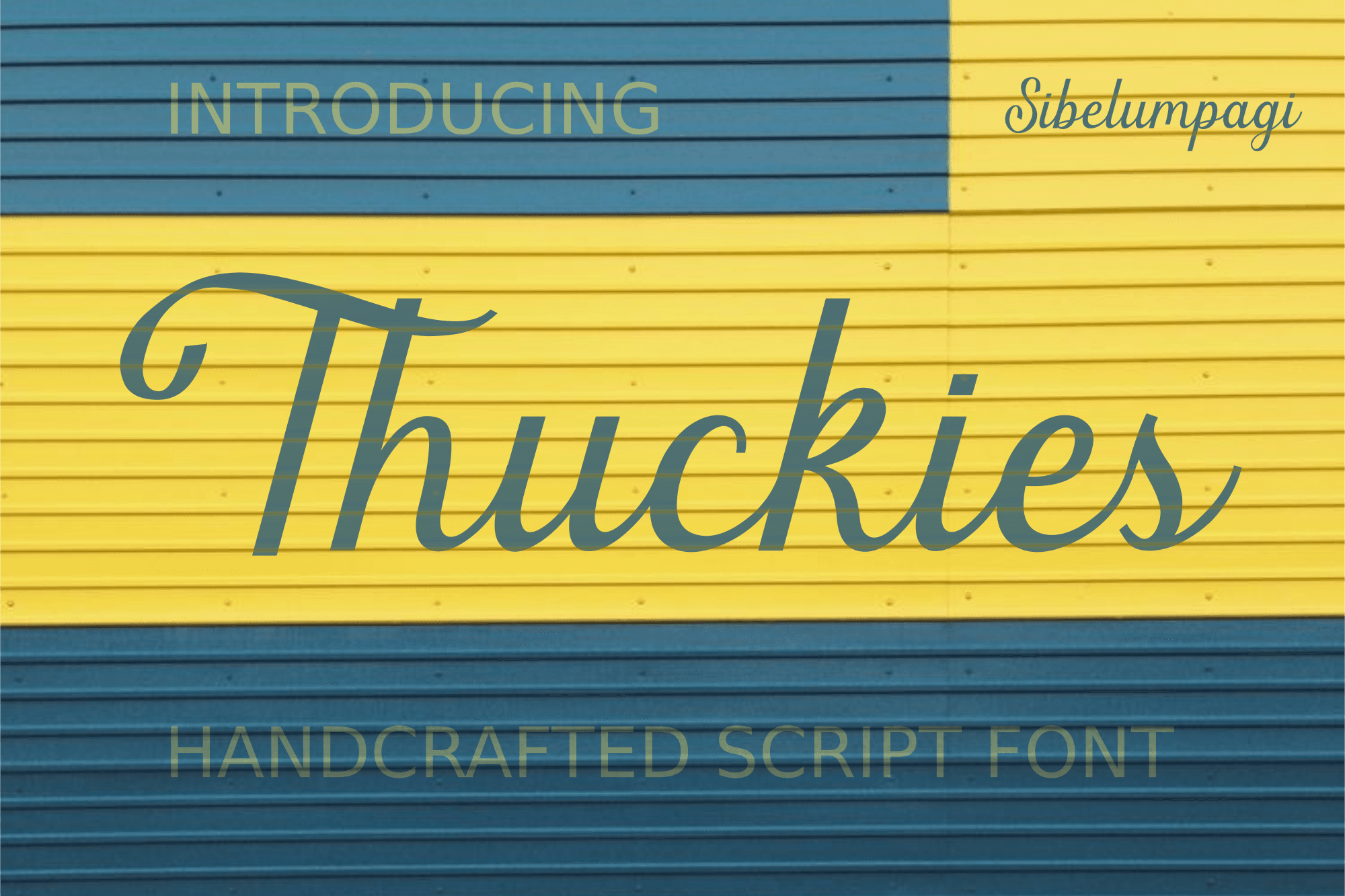 Thuckies - Script Font product preview image by Sibelumpagi